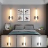 irotine Modern Wall Sconces Set of 2, 5 Color Temperature