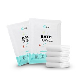 Ditoi Disposable Bath Towels,Extra Large Beach Towels 30"X60", Camping Towels for Travel Hotel, Soft Quick Dry Shower Tissue for Body,Gym Sports,Beach (XL,10 Count)