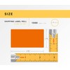 HOUSELABELS 2.25" x 1.25" Orange Address Labels on 1" Core