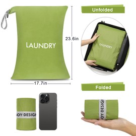 MissBoy 2 Pack Laundry Bags, Nylon Washable Wet Dry Bag, Travel Laundry Bags for Dirty Clothes, Swimming Bathing Suit Workout Wet Clothes Bag