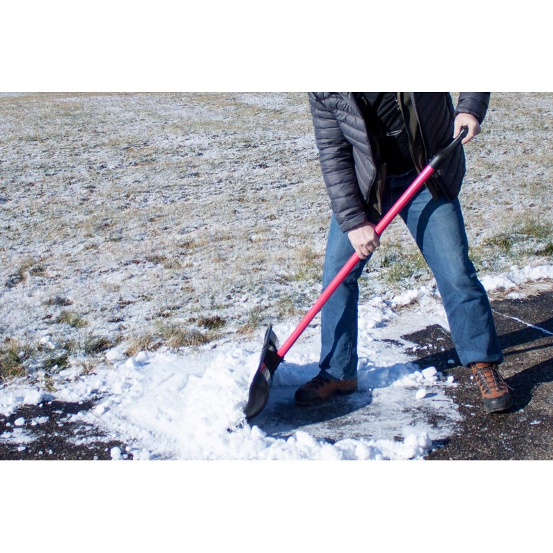 Bully Tools Snow Shovel with Fiberglass D-Grip – Heavy Duty