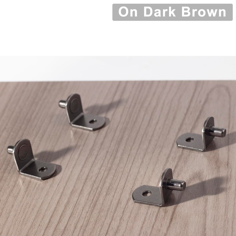 SDTWZW 5mm Shelf Pegs L-Shaped Cabinet Support Pins Bracket Style
