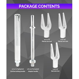 RACOONA 5PCS Ball Joint Separator,Ball Joint Tie Rod and Pitman Arm,Car Accessories Tie Rod Removal Tool Set Pickle Fork Ball Joint Separator Set Tie Rod,Ball Joint Separator Kit for Cars Light Trucks