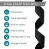 Black Metal D-Ring Buckle Yoga Studio Belt 2.5M