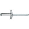 Large Flange Pop Rivets 5/32" x 3/8" Aluminum Body Steel