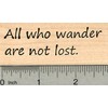 Hiking Saying Rubber Stamp, All who Wander