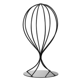 QUARKZMAN Hat Display Stand 1 Piece 12 Inch H - Metal Women Wardrobe Hat Stand Durable Stable Table Hat Hat Stand Wigs Holder for Fedora Hat Baseball Hat (Black)