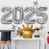 Large 2025 Balloon Numbers - 42inch Silver Graduation Balloons Class