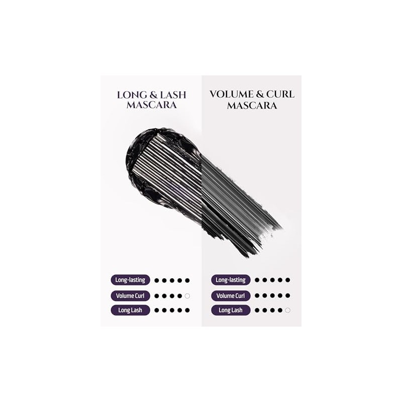 HEVVYMAKEUP Define Eyes Mascara Black Long & Lash - Lash