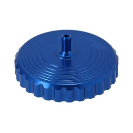 CNC Fuel Cap with Vent "Sport Look" Blue - for Simson S50, S51, SR50, SR80, KR51 Schwalbe, SR4 Bird Series