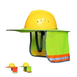 Shaded Summer UV Protection Sun Visor Safety Helmet Yellow 10ea