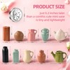 10 Pack Cute Mini Ceramic Vase Fridge Magnets with Artificial