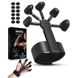 FERNIDA Finger Trainer, Hand Trainer, Forearm Trainer with Stainless Steel Stretch Spring and Resistance Levels, Plastic Grip Trainer for Muscle Building