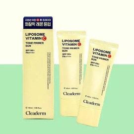 Clederm 클리덤 리포좀 비타민C 톤 프라이머 선 40ml x 2개 / 자외선차단 미백 주름개선 Cliderm Liposome Vitamin C Tone Primer Sun 40ml x 2pcs / Sunscreen Whitening Wrinkle Improvement [Vitamin C Tone Primer Sun 40ml x 2 pieces]
