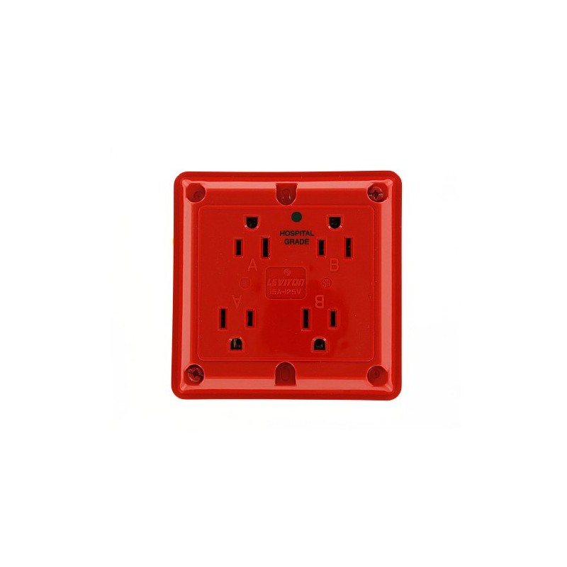 Leviton 1254-HR 15 Amp, 125 Volt, Industrial Series Extra Heavy