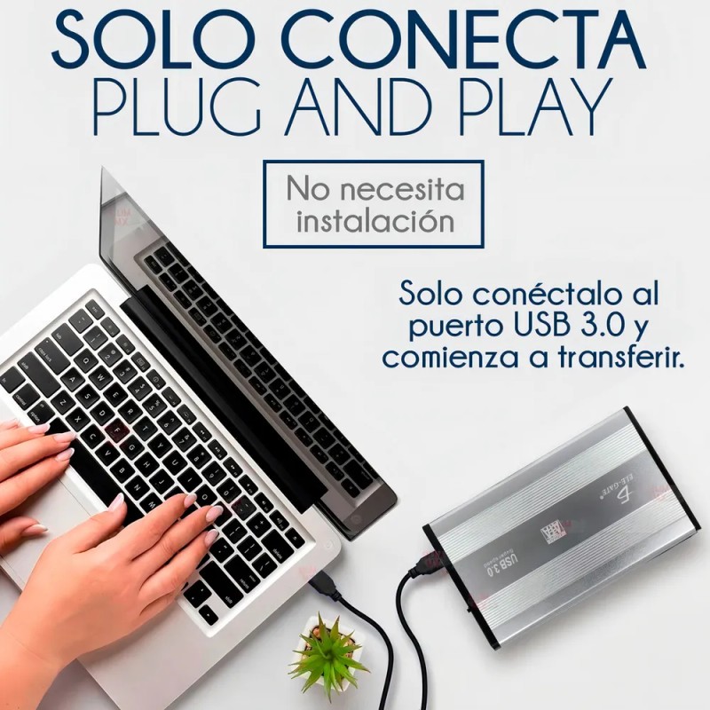 Gabinete Case 3.5 PuLG Sata Usb 3.0 Disco Duro 4tb