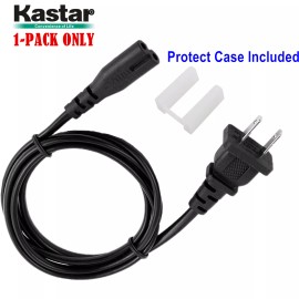 Canon AC Power Cord 2-Prong / Pins Figure-8 for Canon AC Adapter [US Plug 5 Feet Long]