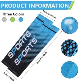 JUPSK 3 Pairs Arm Sleeves Men, UV Protection Arm Sleeves Cooling Arm Cover Summer Outdoor Arm Sleeves Sun Protection Arm Sleeves Compression Sleeves
