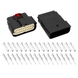 ECSiNG 1 Set 20 Pin Wire Connector Automotive Lamp Light Connector Model MX150 20pin Male Female Connector with Terminals Compatible with Molex