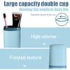 Huakaile 2 Pack Travel Toothbrush Holder, Portable Toothbrush Cup with