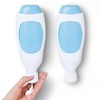 Squeezi 2 Unit Pack (Bright White) Wall Mounted Shower Dispenser