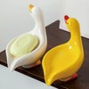 Draining Bathroom Soap Dish Holder Duck Yellow 10ea