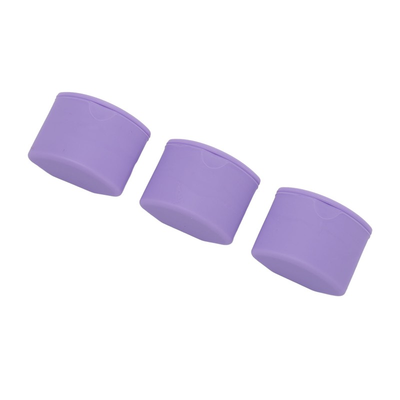 Travel Silicone Makeup Containers Set with 3 Dispensers Refillable Empty