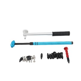 WODHMIEY Car Dent Repair Tools Aluminum Alloy Telescopic Hammer Set with Rubber Hammer, Dent Puller Tools, Paintless Dent Repair Kit, Auto Body Tools, Dent Remover Tool, Body Repair Tools (Blue)