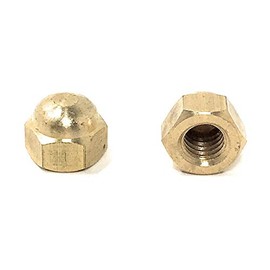 5/16-18 Acorn Cap Nuts Solid Brass (25 Pieces)