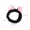 Baluue Cute Cat Ears Makeup Headband for Women Plush Animal