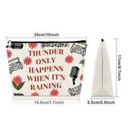 Song Makeup Bag Love Singing Gifts Music Lover Gift for Women Cosmetic Bag Music Themed Gifts for Adults Daughter Sister Singing Birthday Gift for Friend Musics Teacher Appreciation Present