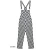GEZOUR Women's Classic Checkerboard Bib Overalls - Black & White