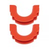 IAG I-Line Rear Bumper Red TPE Tow Loop Cover Pair