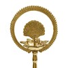 Satvik 2 Pc Set of Brass 12 Inch Peacock Diya