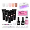 Poly Gel Nail kit for Toes and Finger with UV
