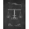 Balance Weighing Scale Patent Print Chalkboard (24" x 36") M10760