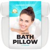 BASIC CONCEPTS Bathtub Pillow for Neck and Back Support with