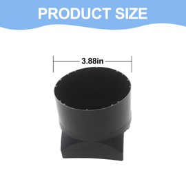 TNITRIB S97014185 for Broan 4" Damper/Duct Connector, Fits for Broan Various Models Duct Adapter Replacement, Exhaust Fan Damper Replacement