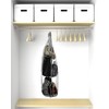 QWORK® 3 Piece Handbag Storage, Handbag Organiser Hanging with 6