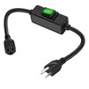 3-Prong Outdoor Waterproof Extension Switch Cord, in-Line On/Off Switch Extension