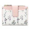 BAYITIONE Small Wallets for Women Leather Bifold Zipper Pocket Wallet