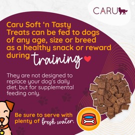 Caru - Soft n’ Tasty Baked Bites - Chicken Bites Dog Treats - Flavorful Training Treats - 4 oz Bags - Pack of 3