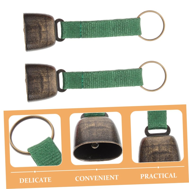 CORHAD 2pcs Bear Bells for Hiking Camping Metal Camping Bell