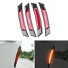 BoYeeBo Universal 4Pcs Carbon Fiber Car Wheel Eyebrow Bump Protector