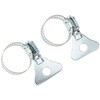 Merriway® BH01181 (2 Pcs) Jubilee Butterfly Hose Clips with Thumbscrew,