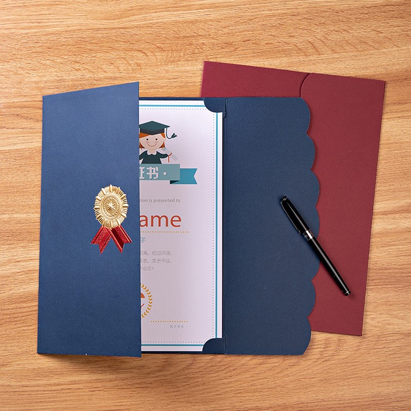 Certificates File, A4, Trifold, Appreciation Card, Diploma, Certificate, Set of