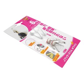 Nichigaru Sangyo MJ-026W Gypsum Board Hook Magic Cloth 8 J Hook Slim White