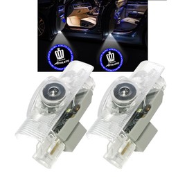 Minile Athlete 02 210 Crown Curtain Lamp Fade Resistant Courtesy Light Door Welcome Light HD Logo Projection 200 Series 220 Series 18 Series Athlete Car Door Lamp Curtain with Angle Adjustment