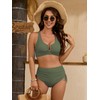 swimall Women's High Waisted Bikini Sets Tummy Control Swimsuits U-Wire