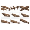 DECO WOOD Coupling Piece Rustic Polyurethane, Decoration Rustic, PU Beam